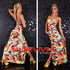 Strapless Floral Maxi Dress